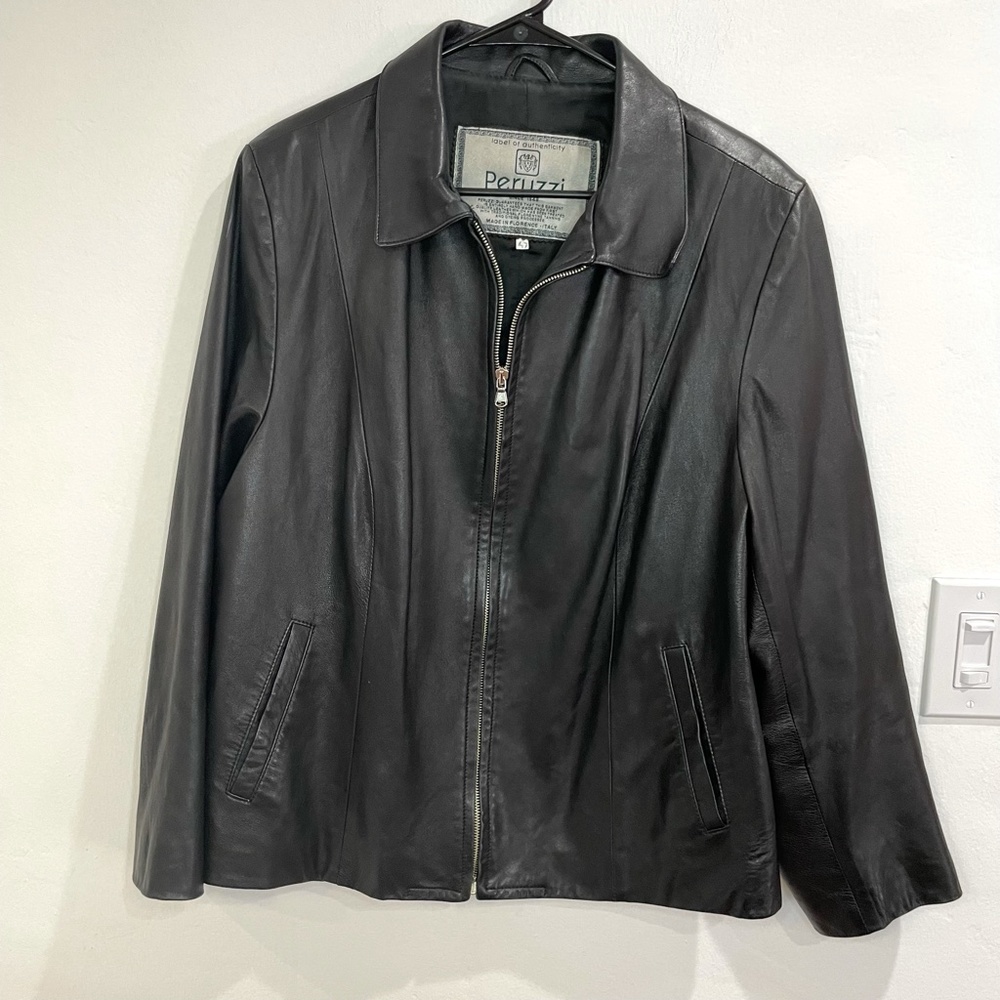 🔴 Peruzzi Leather Jacket